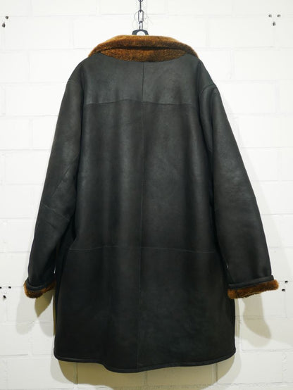 Pierre Cardin Leder Mantel mit Fell