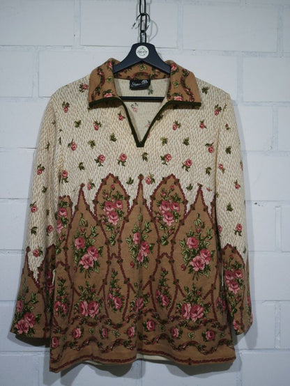 Vinage Shirt mit Blumenmuster