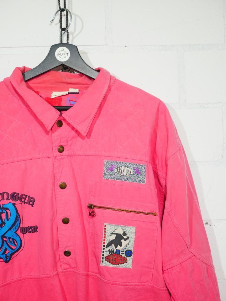 Vintage Windbreakter in Rosa Gr. 48/50