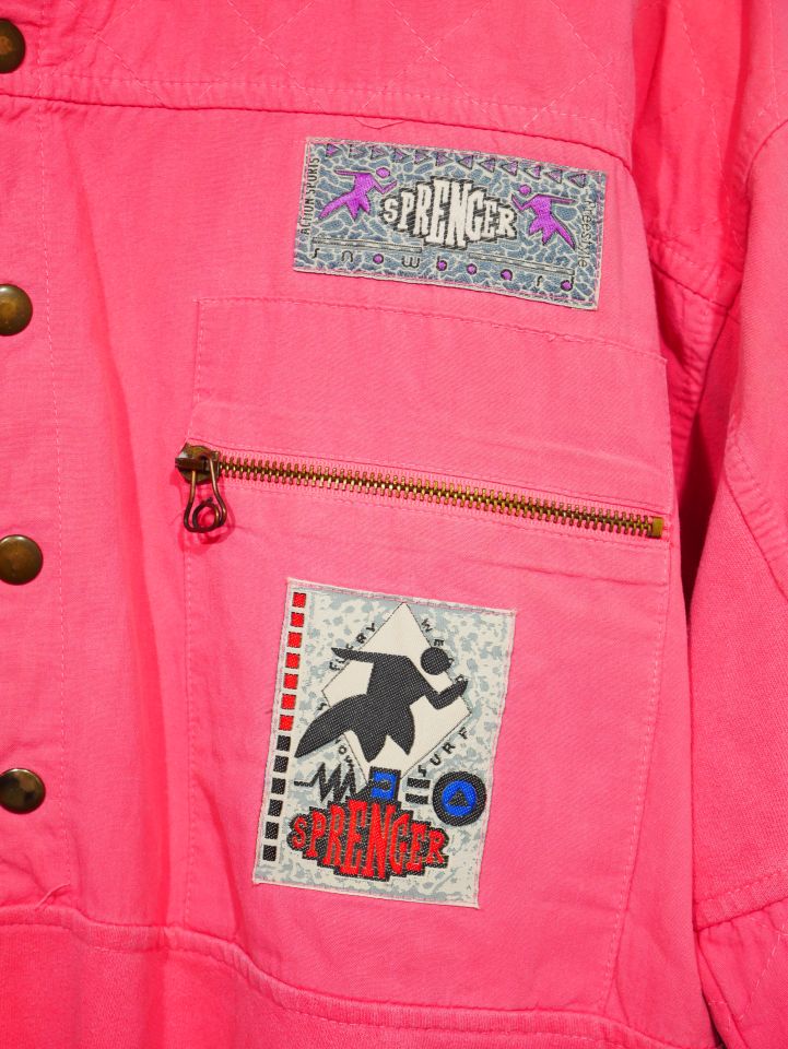 Vintage Windbreakter in Rosa Gr. 48/50
