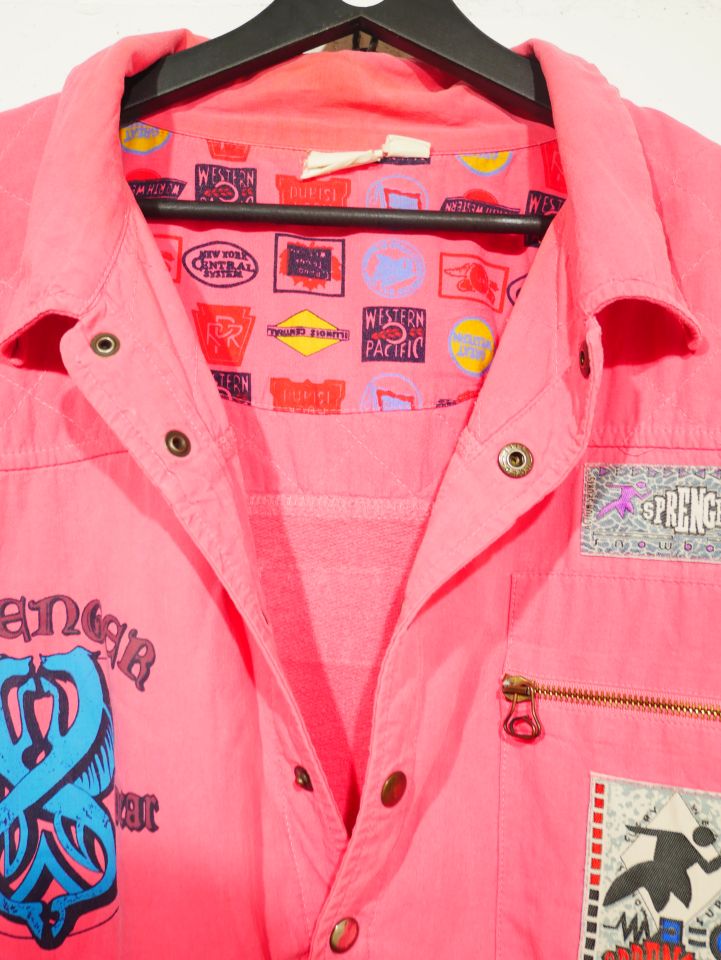 Vintage Windbreakter in Rosa Gr. 48/50