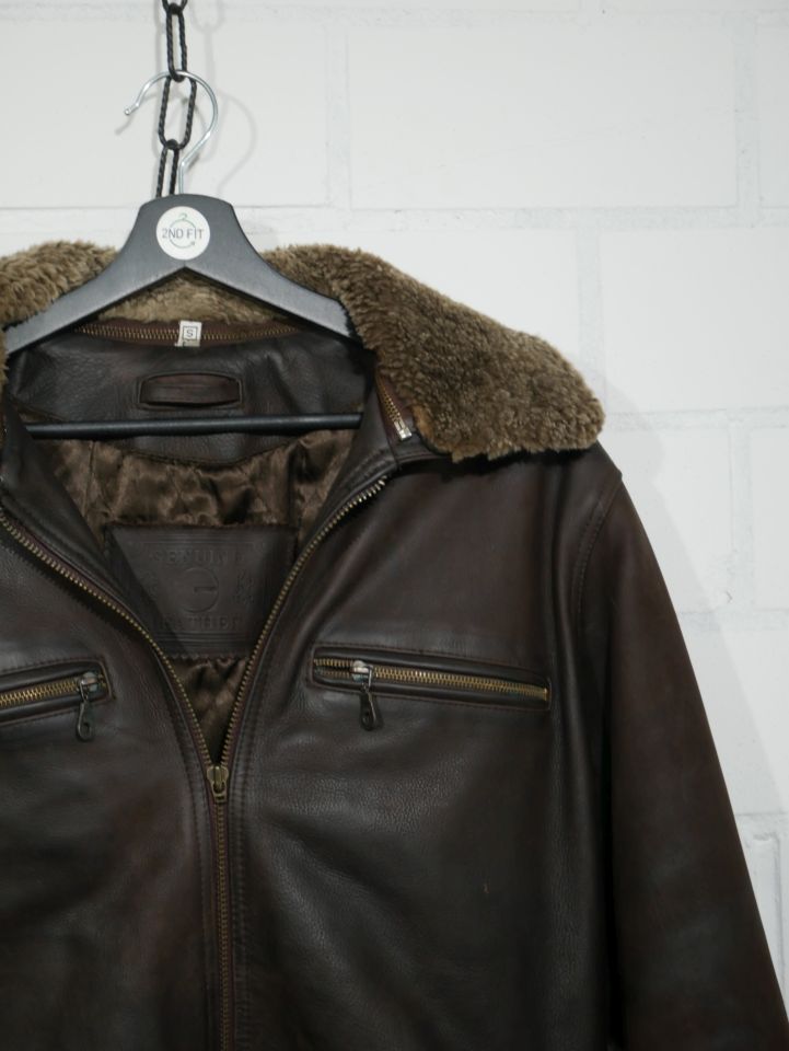 Vintage Leder Jacke Gr. S